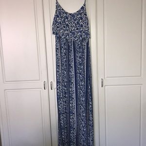 H&M Blue Floral Maxi Dress